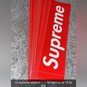Supreme stickers